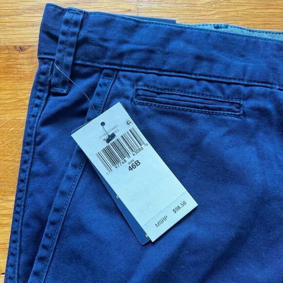 Polo Ralph Lauren Chino Shorts Classic Fit Flat Front Newport Navy Size 46 B NWT - Picture 3 of 15